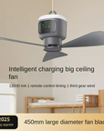LED Night Light Ceiling Fan for Camping and Portable Use