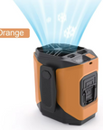 Wearable Waist Fan with Power Bank Function and Flashlight