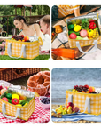 Picnic and Camping Bento Bag with Insulated Cooler Function