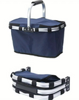 Portable Thermal Cooler Bag Foldable Insulated Picnic Basket