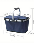 Portable Thermal Cooler Bag Foldable Insulated Picnic Basket