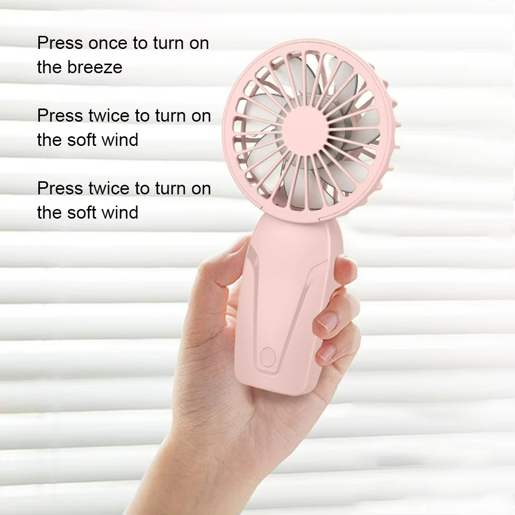 Compact Rechargeable Fan Portable and Handheld Design