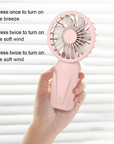 Compact Rechargeable Fan Portable and Handheld Design