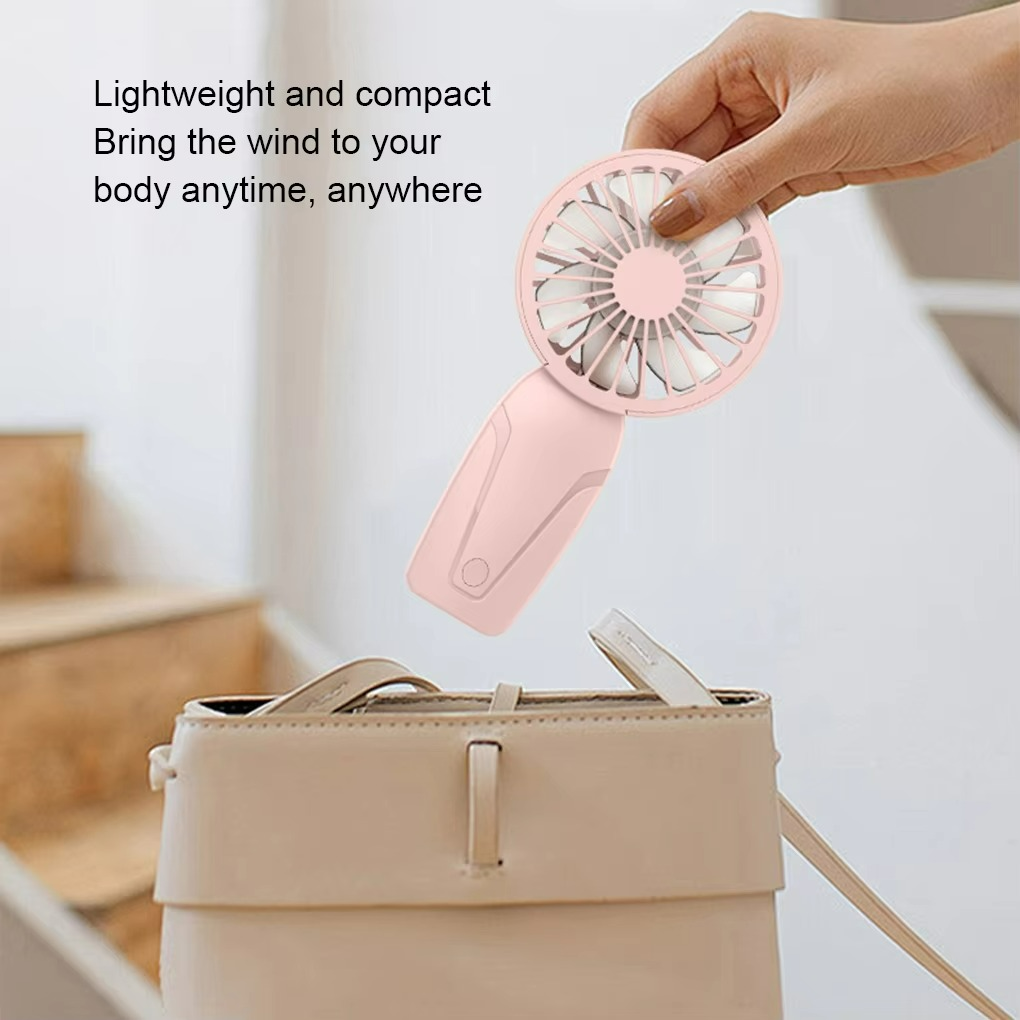 Compact Rechargeable Fan Portable and Handheld Design