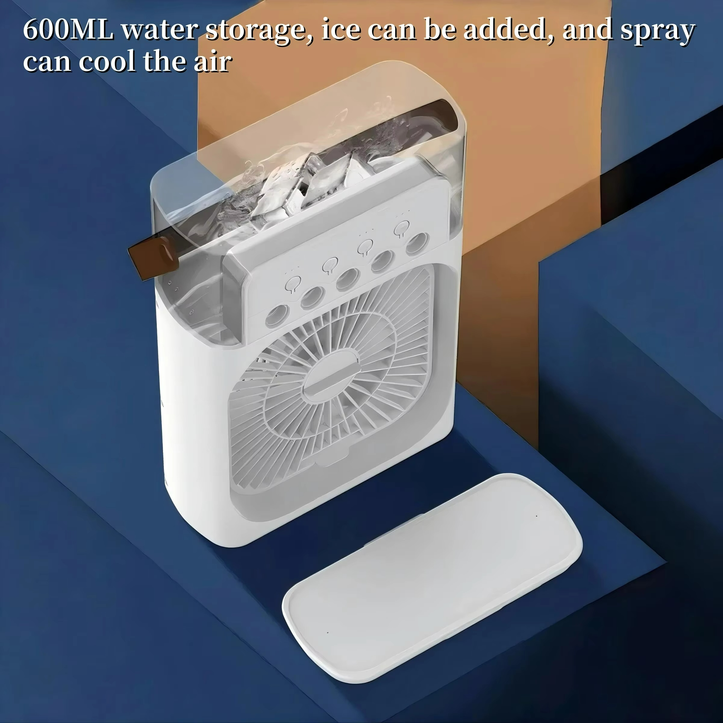 Portable Cooling Fan with Three in One Air Cooler Design