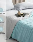 Cooling Summer Blanket with Dual-Sided Cold Touch Fabric