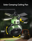 Outdoor Camping Fan with Adjustable Airflow Cooling Function