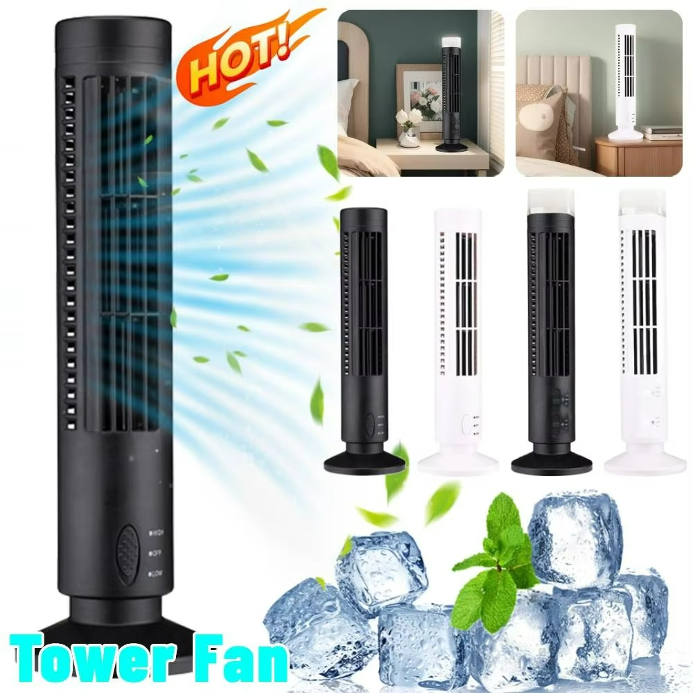 Electric Bladeless Desktop Fan with Tower Design