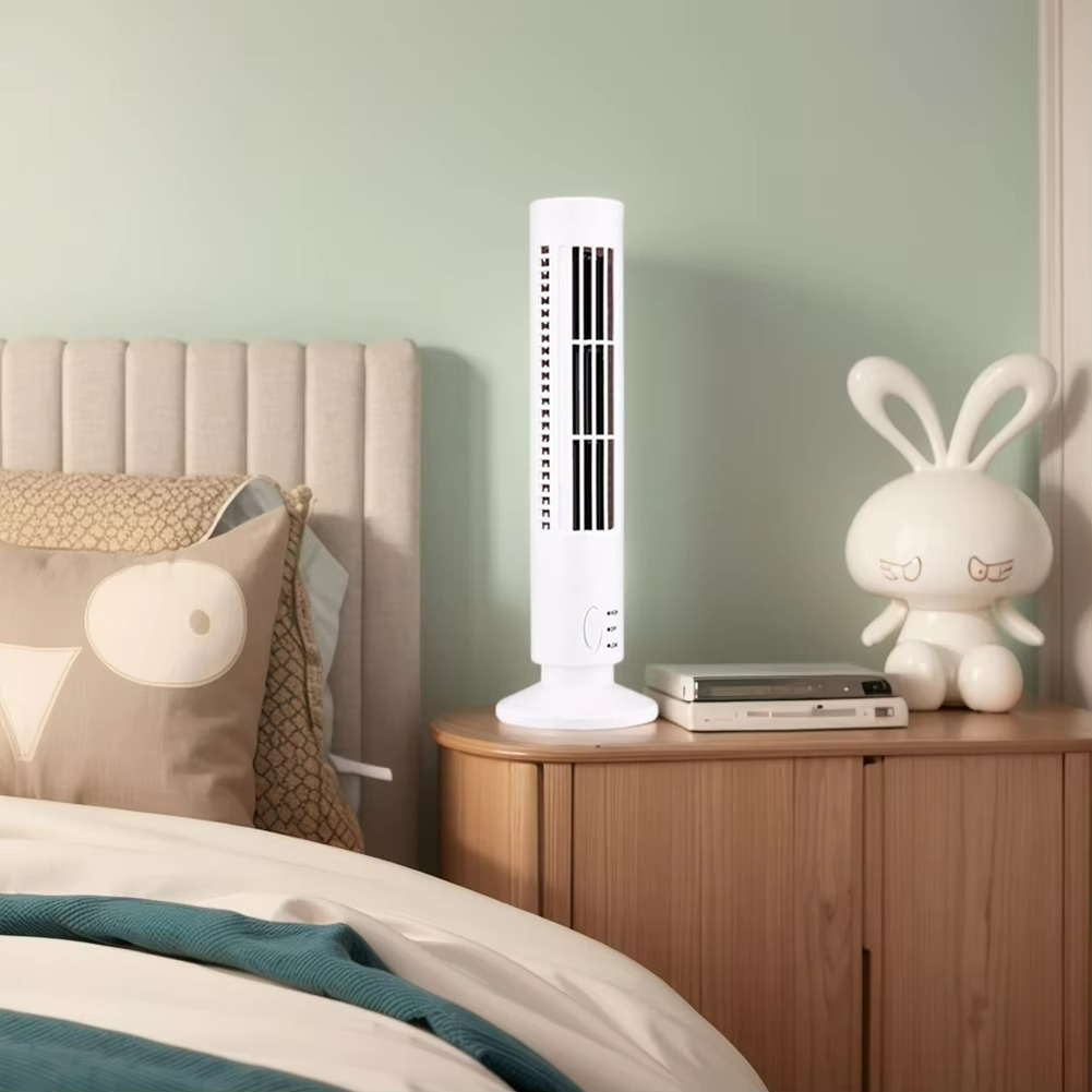 Electric Bladeless Desktop Fan with Tower Design