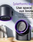 Quiet Desktop Air Cooler Fan with Digital Display and Wireless Portability