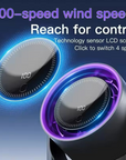 Quiet Desktop Air Cooler Fan with Digital Display and Wireless Portability