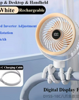 Portable Octopus Fan Handheld Design with USB Rechargeable Battery