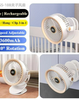 Portable Octopus Fan Handheld Design with USB Rechargeable Battery