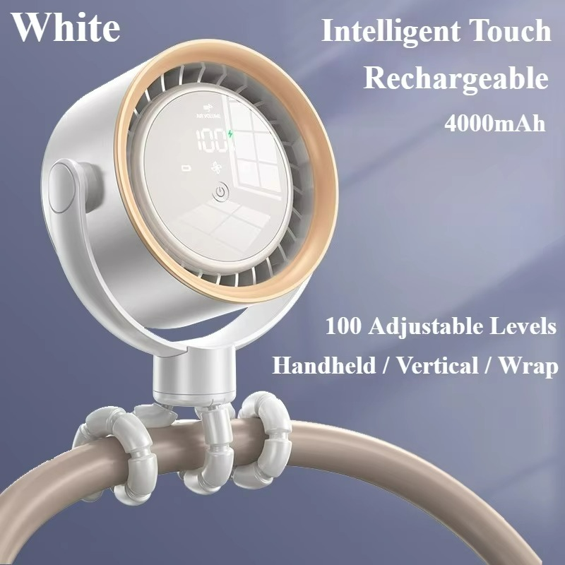 Portable Octopus Fan Handheld Design with USB Rechargeable Battery