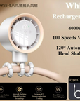 Portable Octopus Fan Handheld Design with USB Rechargeable Battery