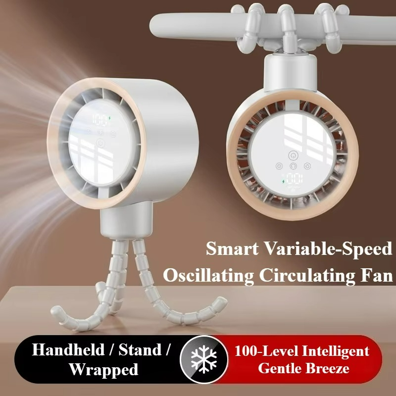 Portable Octopus Fan Handheld Design with USB Rechargeable Battery