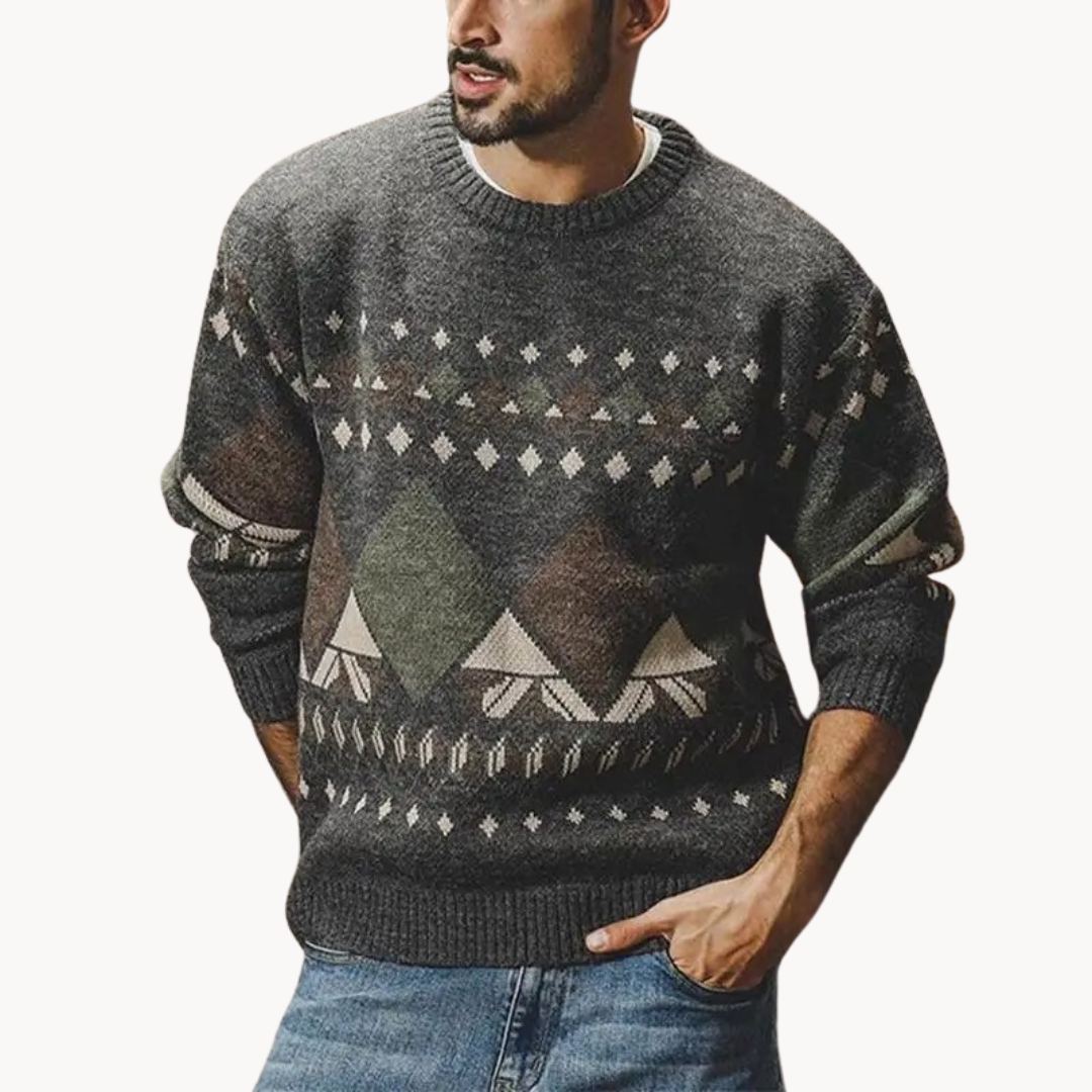 Albin Timeless Vintage Sweater-Sweaters-Grey-XS-EdelmannandCo.