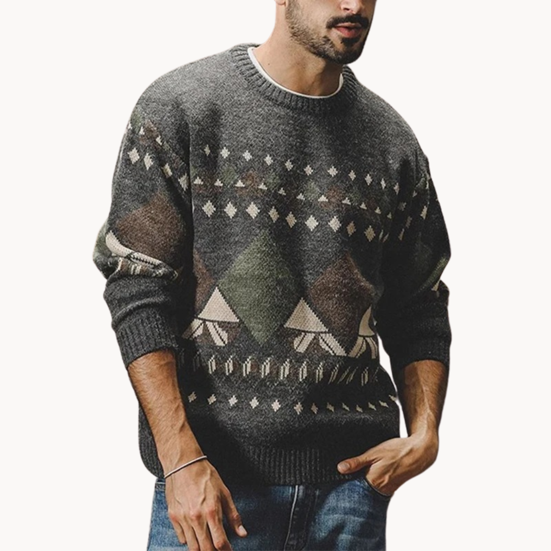 Albin Timeless Vintage Sweater-Sweaters-Grey-XS-EdelmannandCo.