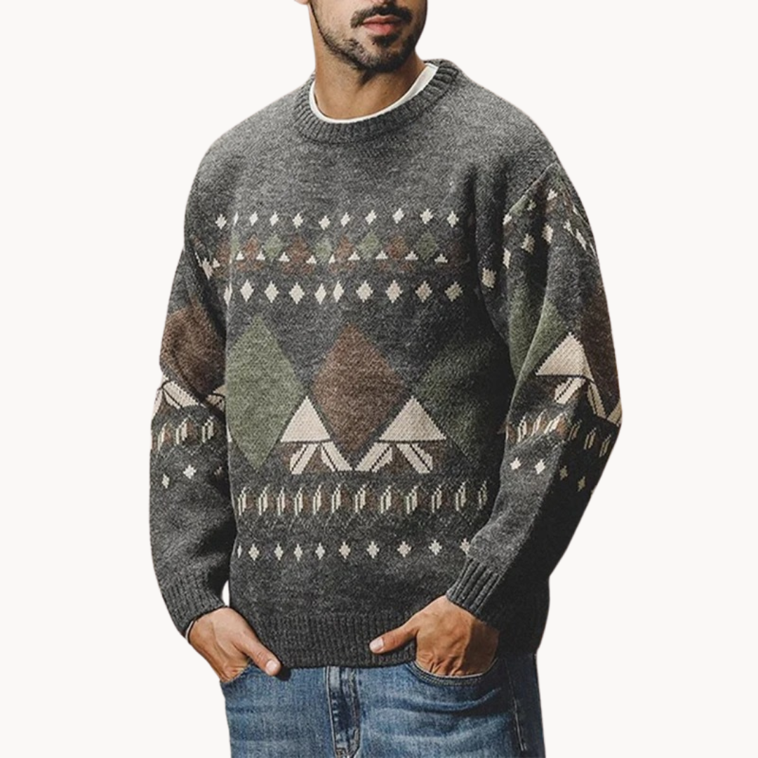 Albin Timeless Vintage Sweater-Sweaters-Grey-XS-EdelmannandCo.