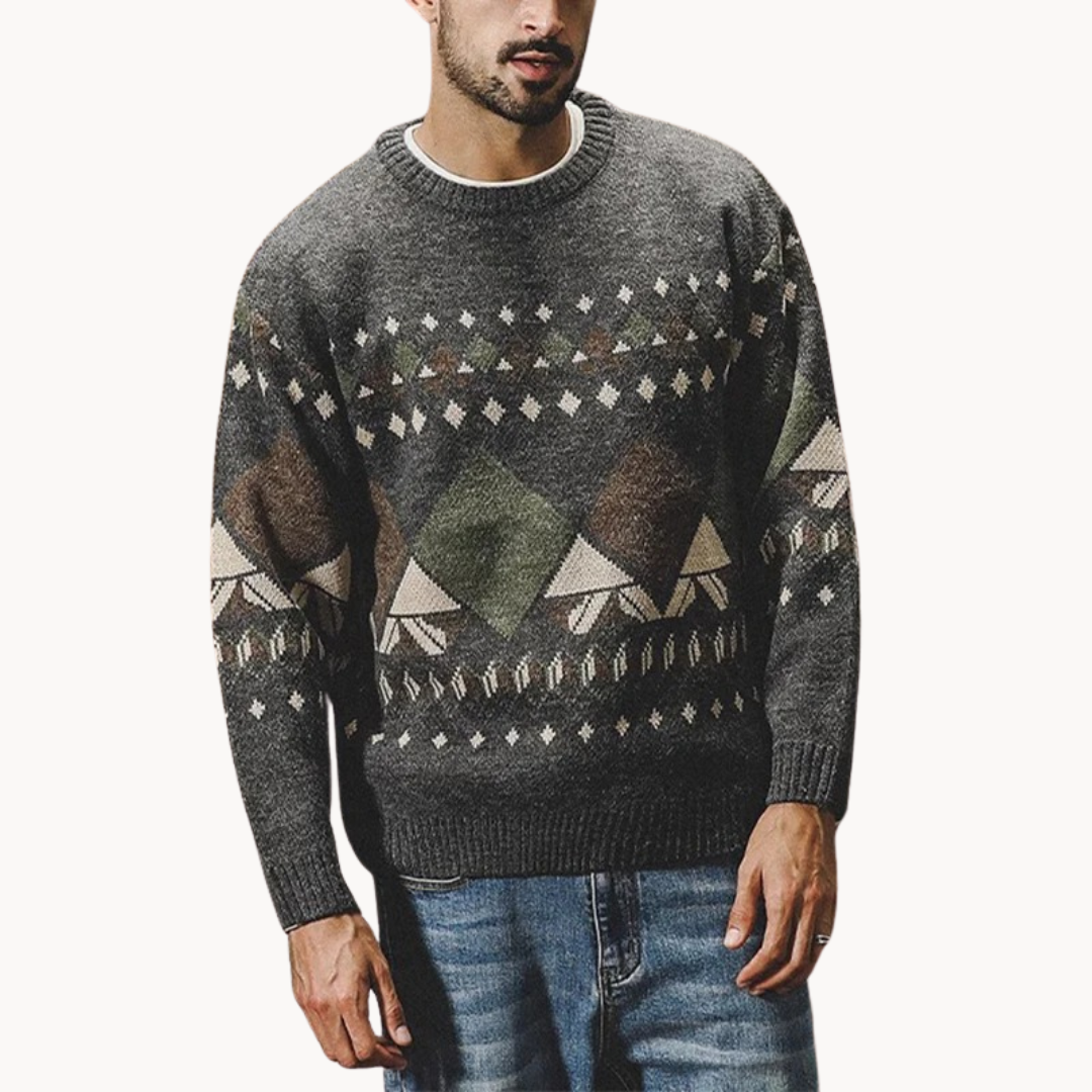 Albin Timeless Vintage Sweater-Sweaters-Grey-XS-EdelmannandCo.