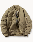 Ascend Casual Bomber Jacket with Hood-Jackets-Khaki (Detachable Hood)-S-EdelmannandCo.