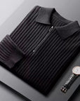 Eamon Quarter Zip Sweater-Sweaters-White-S-EdelmannandCo.