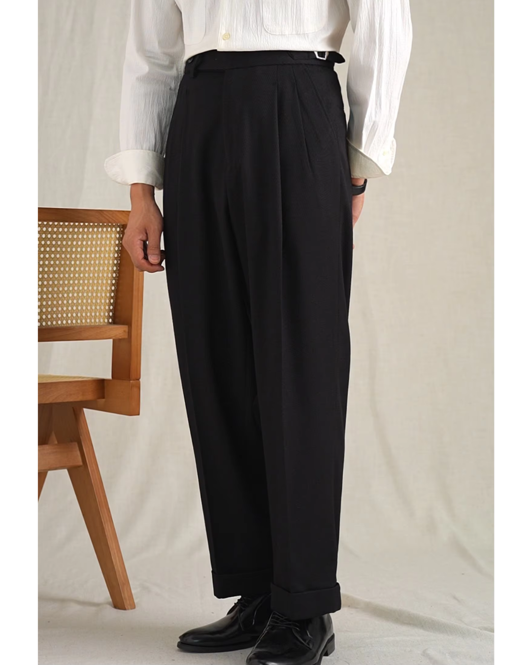 Fabio Palermo Premium Dress Trousers-French Gray-29-EdelmannandCo.