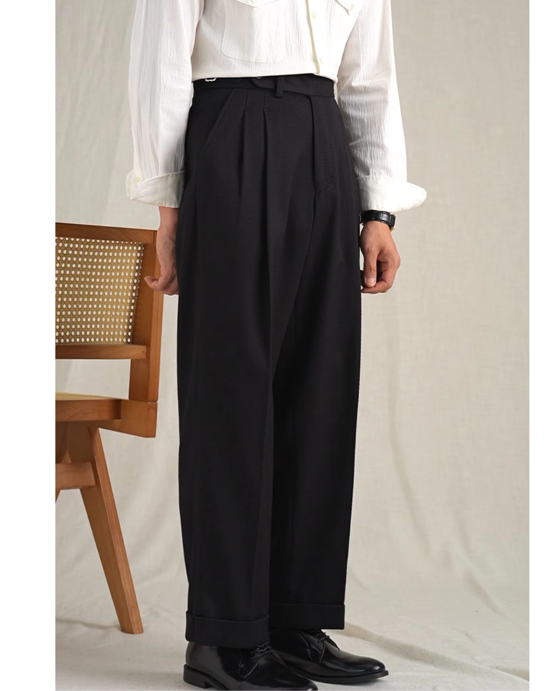 Fabio Palermo Premium Dress Trousers-French Gray-29-EdelmannandCo.