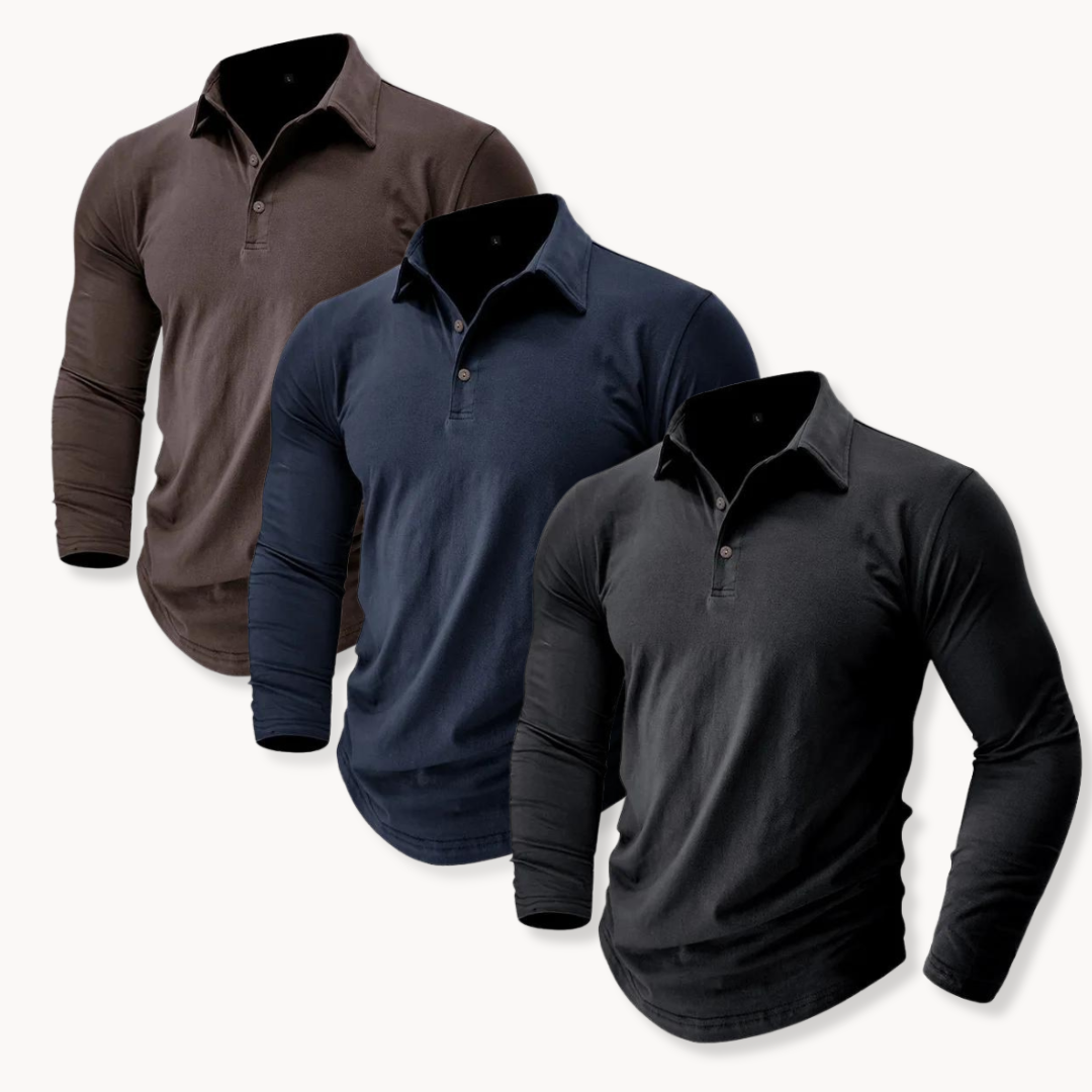 Marius Comfortable Polo Shirt-Blue-S-EdelmannandCo.