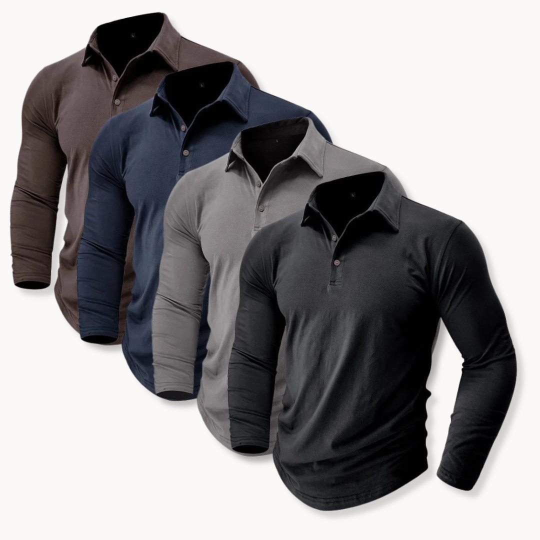 Marius Comfortable Polo Shirt-Blue-S-EdelmannandCo.