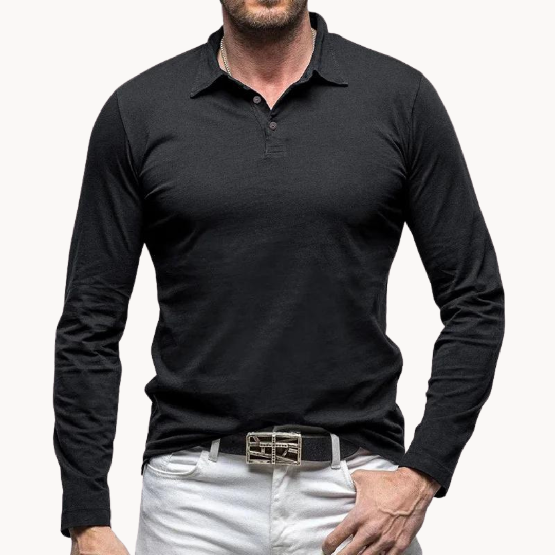 Marius Comfortable Polo Shirt-Blue-S-EdelmannandCo.