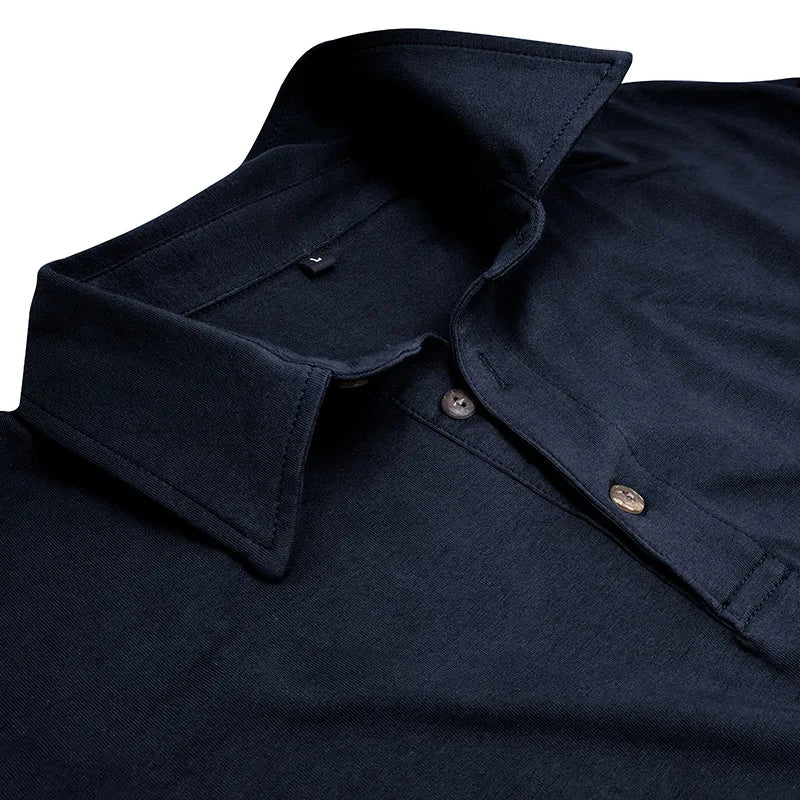 Marius Comfortable Polo Shirt-Blue-S-EdelmannandCo.