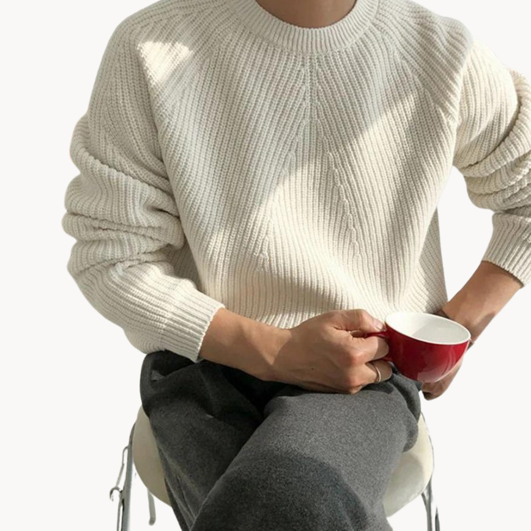 Ridgeway Textured Sweater-Sweaters-Brown-S-EdelmannandCo.