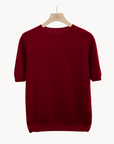 Solona Wool Shirt-Burgundy-S-EdelmannandCo.