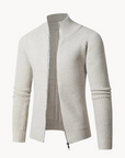 Zip Sweater-Sweaters-White-XS-EdelmannandCo.