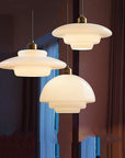 MilkGlass Glow – Soft Ivory Glass Pendant for Serene Ambiance