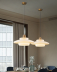 MilkGlass Glow – Soft Ivory Glass Pendant for Serene Ambiance