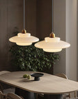 MilkGlass Glow – Soft Ivory Glass Pendant for Serene Ambiance