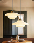 MilkGlass Glow – Soft Ivory Glass Pendant for Serene Ambiance