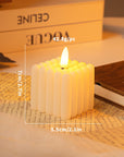 WinterShine – Elegant LED Candle in Frosted Glass Snowball Design