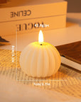 WinterShine – Elegant LED Candle in Frosted Glass Snowball Design
