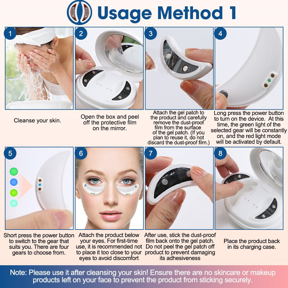 Radiant Pods | Eye Therapy Device with LED Light and Gentle Vibration