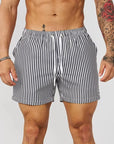 Lukas | Striped Breathable Summer Fitness Shorts