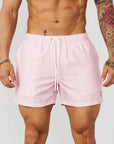Lukas | Striped Breathable Summer Fitness Shorts