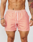 Lukas | Striped Breathable Summer Fitness Shorts