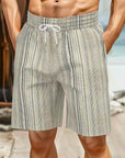 Andreas | Retro Stripe Quick-Dry Swim Shorts