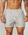 Lukas | Striped Breathable Summer Fitness Shorts