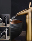 RetroStream – Vintage Style Waterfall Bathroom Faucet for a Nostalgic Touch