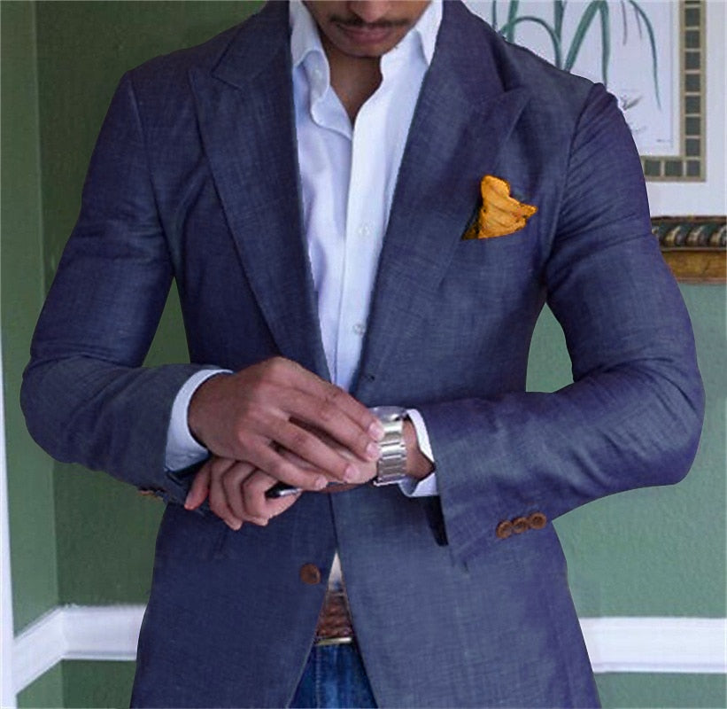Blazer da uomo in lino confortevole – eleganza leggera per ogni occasione